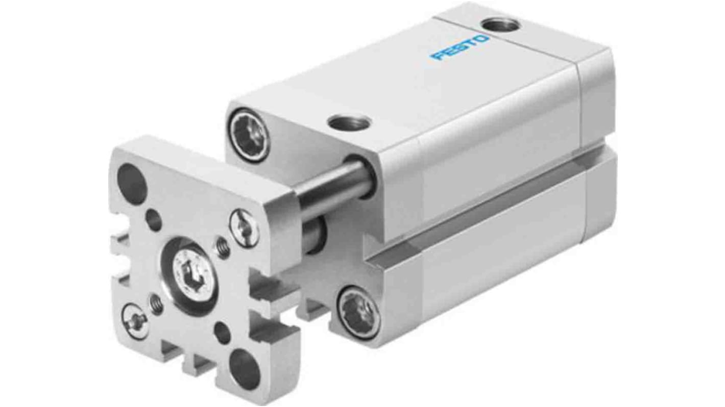 Festo Pneumatic Compact Cylinder - 577218, 25mm Bore, 20mm Stroke, ADNGF Series, Double Acting