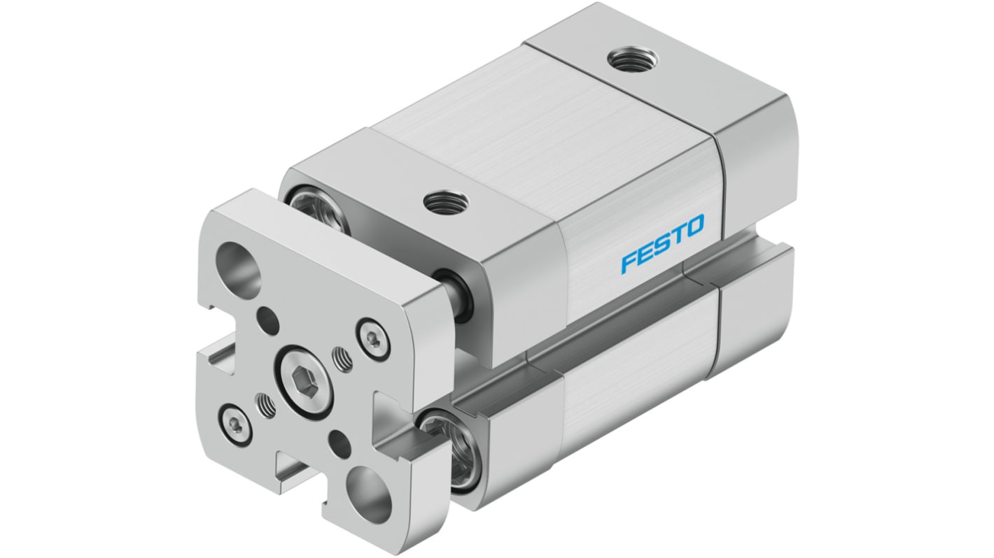 Festo Pneumatic Compact Cylinder - 554213, 16mm Bore, 10mm Stroke, ADNGF Series, Double Acting