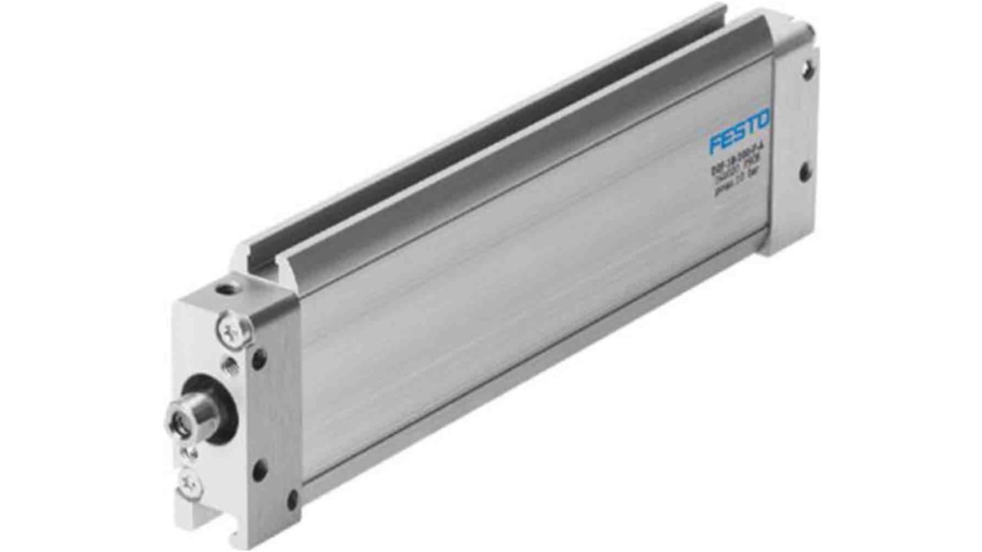 Festo Pneumatic Compact Cylinder - 164023, 18mm Bore, 200mm Stroke, DZF Series, Double Acting