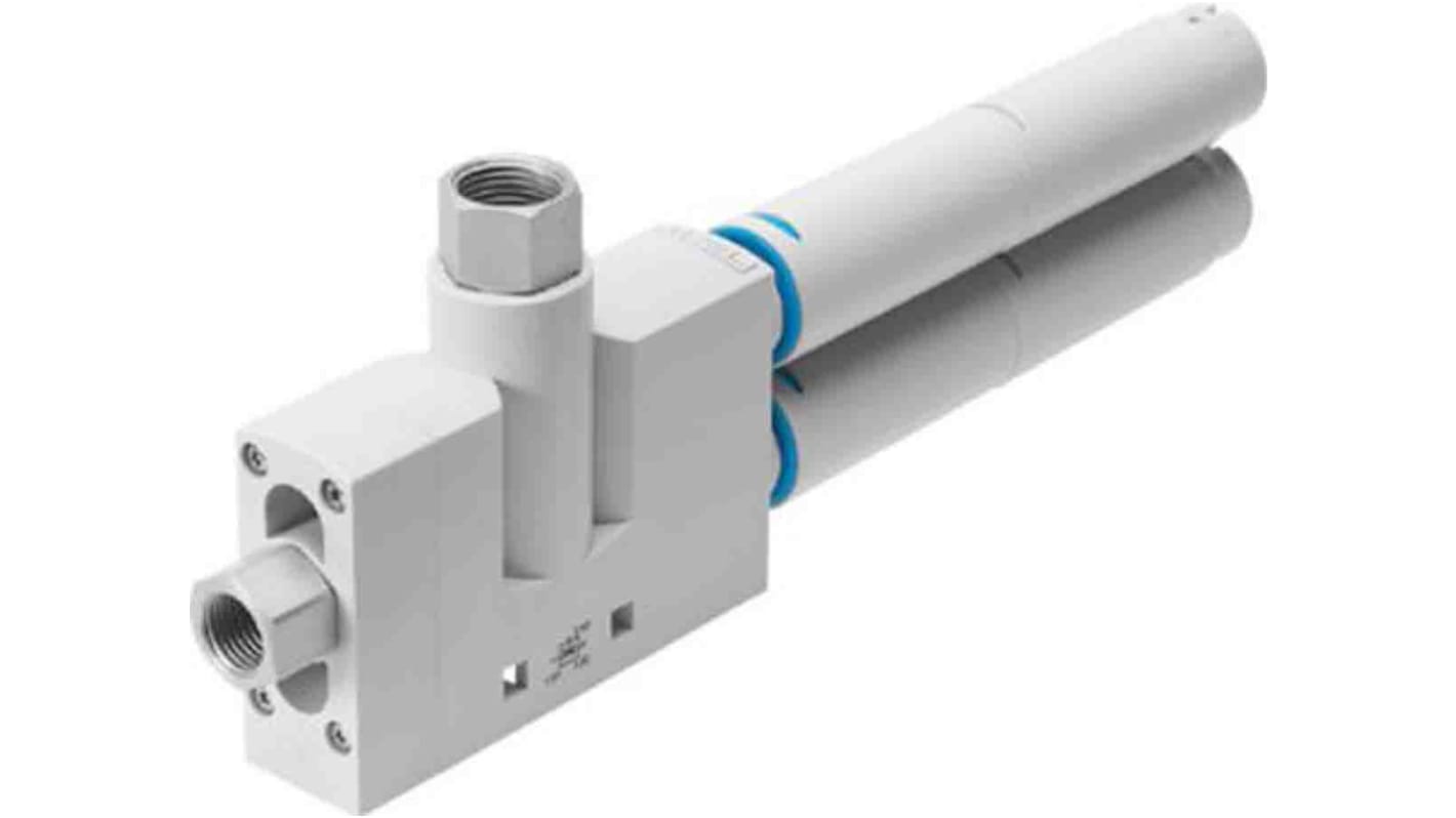 Pompa per vuoto Festo VN-30-L-T6-PI5-VI6-RO2, Ø ugello 3mm, pressione vuoto max -0.93bar, aspirazione max 339L/min,