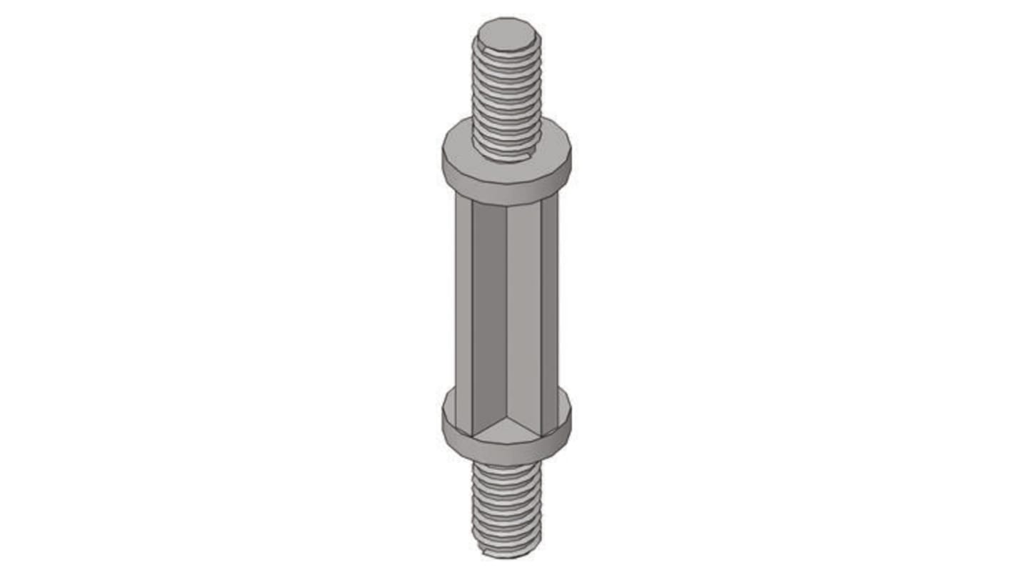 Podpěrný sloupek desky plošných spojů CBS-TMM-M4-08-01 výška 12.7mm Nylon pro 4mm otvor v PCB, základna 7.1mm