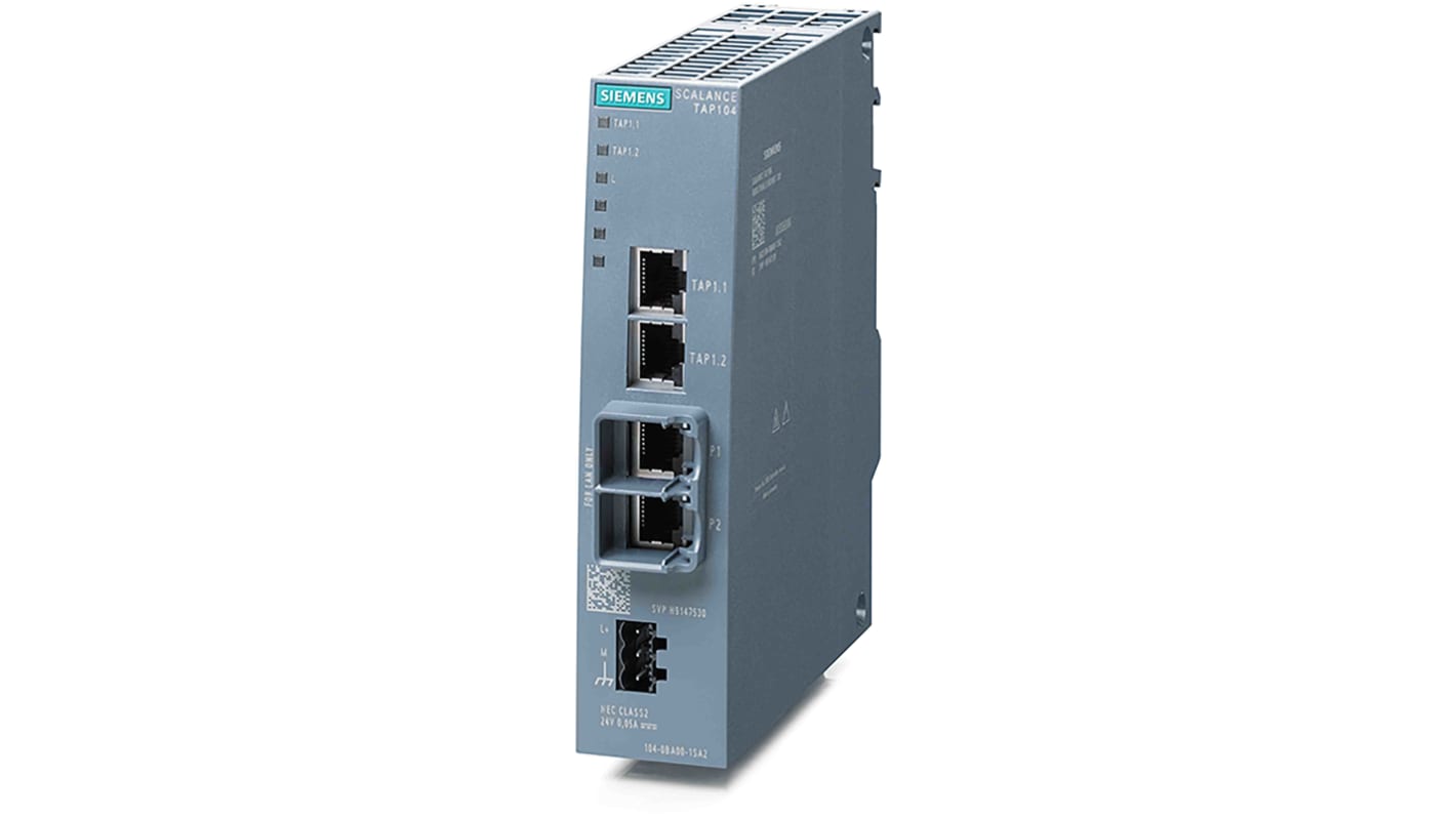 Siemens Adgangsstyring, 2 Porte, 10/100Mbit/s, DIN-skinne, væg-montering