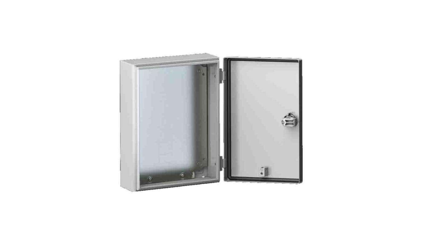 Caja de pared Rittal KX de Hoja de acero Gris, con placa de montaje, IP66