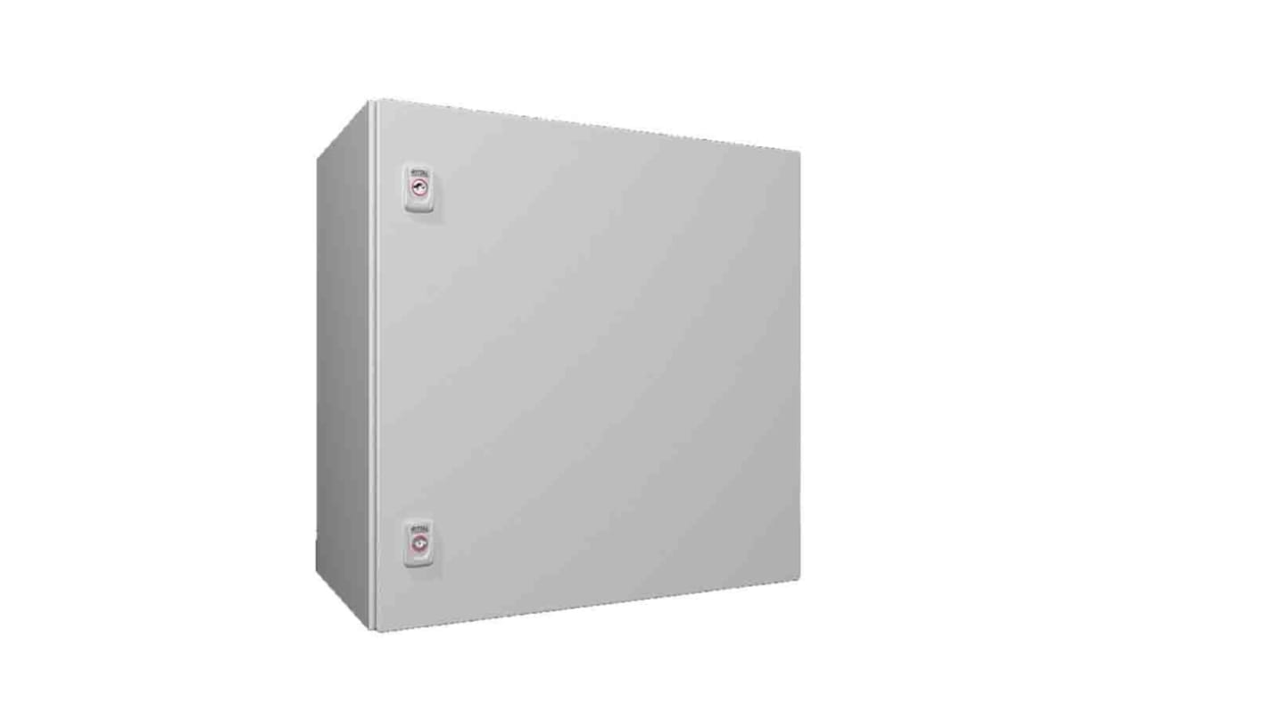 Rittal AX Series RAL7035 Sheet Steel Enclosure, IP66, IK10, Grey Lid, 600 x 600 x 350mm