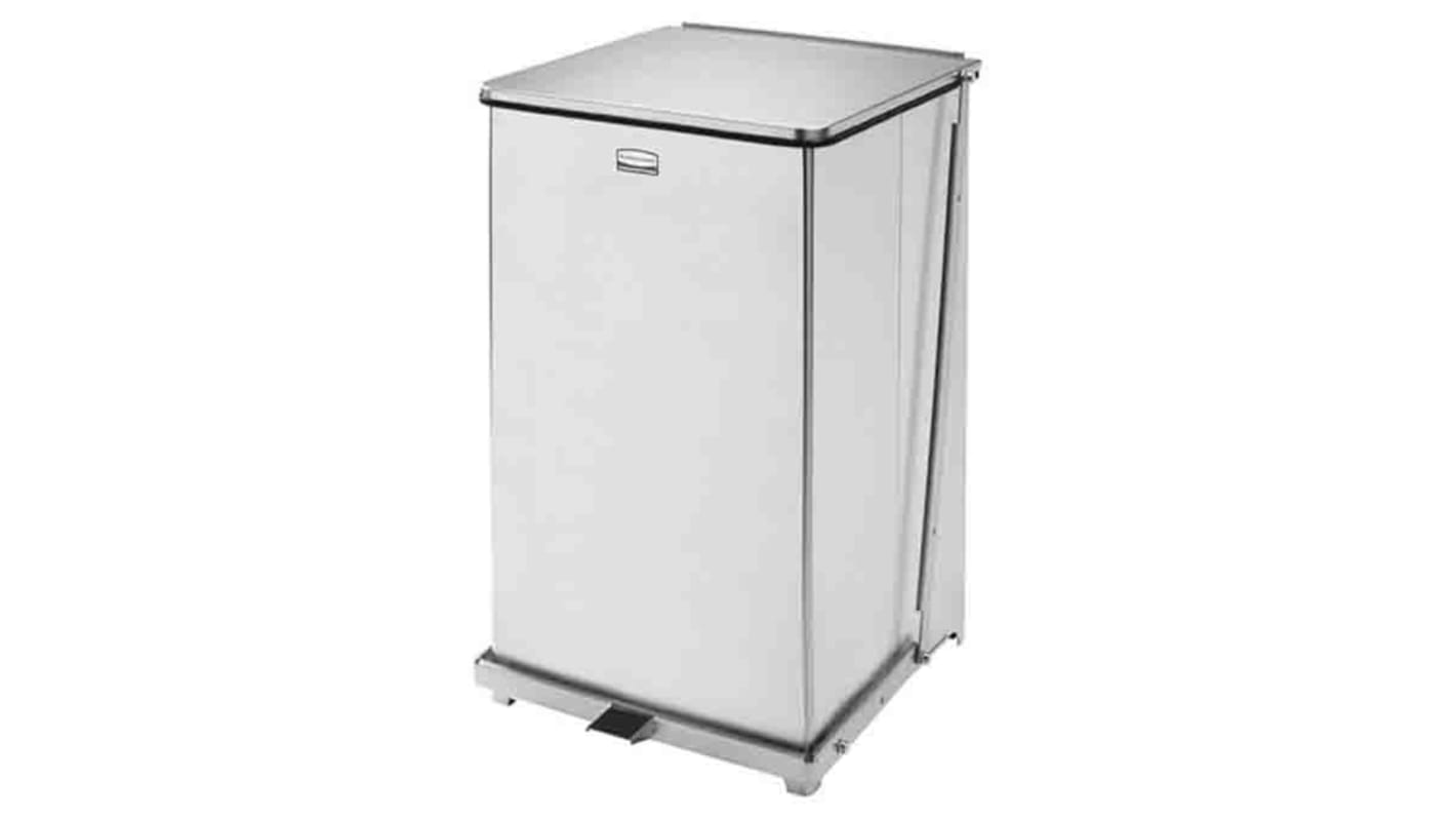 Rubbermaid Commercial Products Defenders® 95L Pedal Galvanised Steel Waste Bin