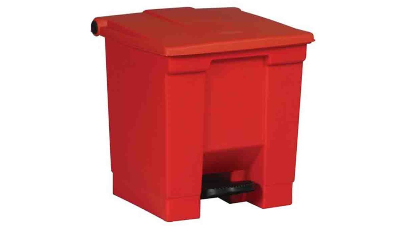 Poubelle Rouge en Plastique, 30L