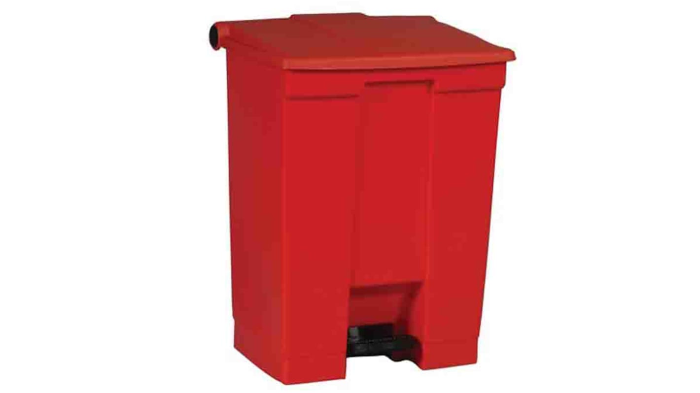 Poubelle Rouge en Plastique, 68L