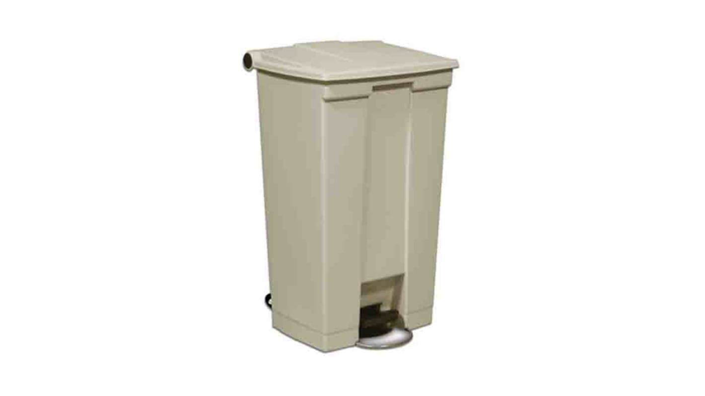 Poubelle Beige en Plastique, 87L