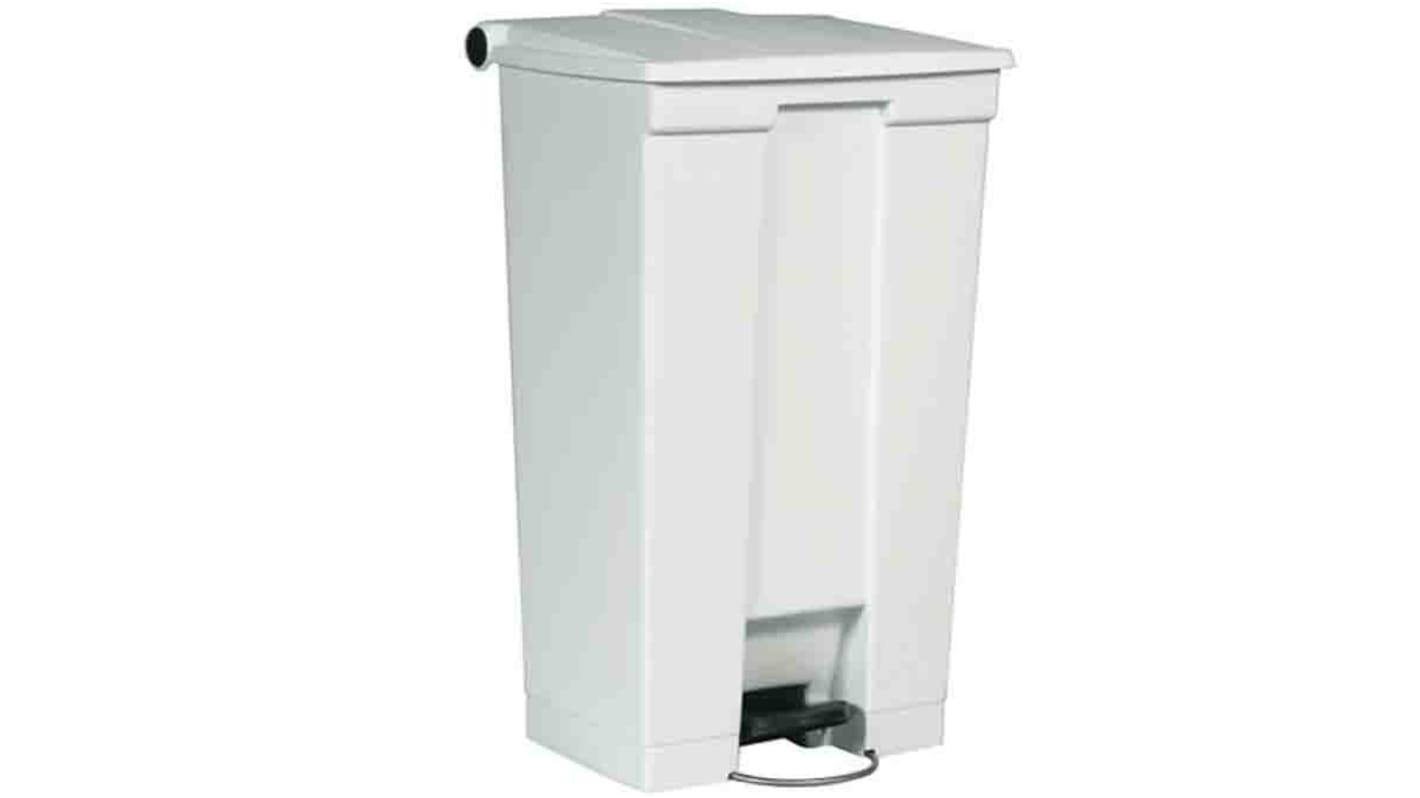 Rubbermaid Commercial Products Affaldsbeholder, 87L, Hvid Kunststof, Pedal-låg, Legacy Step-On