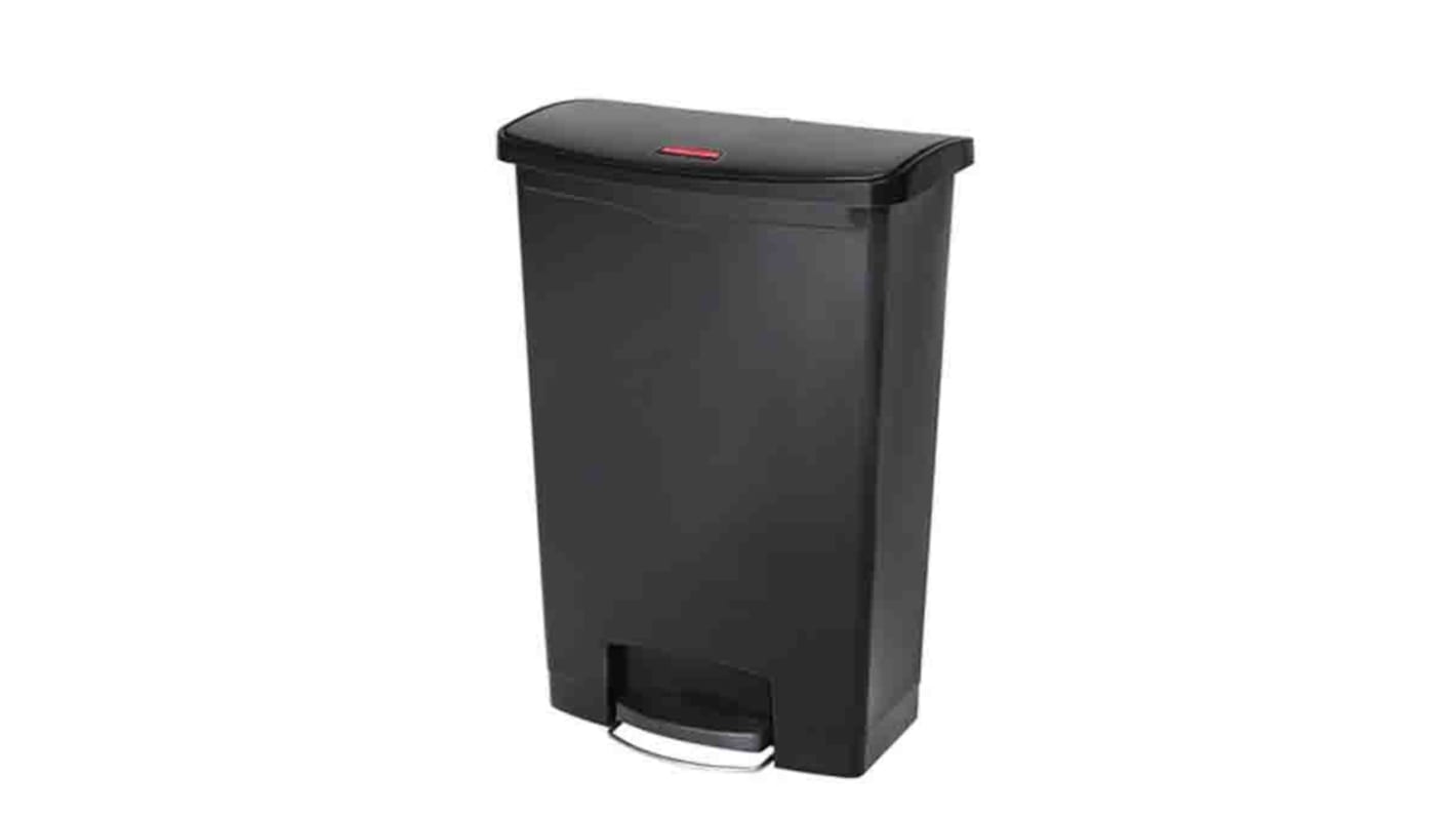 1883615 Rubbermaid Commercial Products Slim Jim 90L Black Pedal Waste
