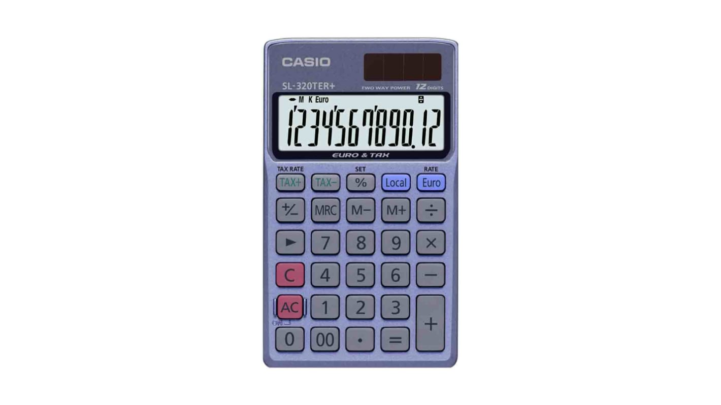 Calculatrice financière Casio SL-320TER+, Piles