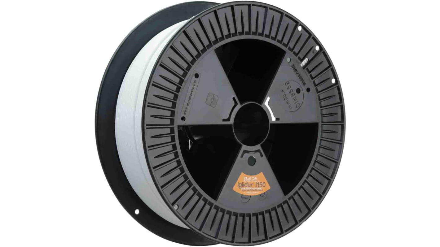 I150PF01750750 Igus 1.75mm White iglidur l150PF 3D Printer Filament, 750g RS
