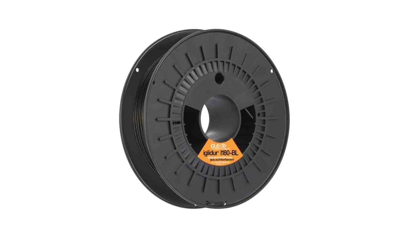 Filament pour imprimante 3D Igus, iglidur l180-BL-PF, Ø 1.75mm, Noir, 250g, FDM