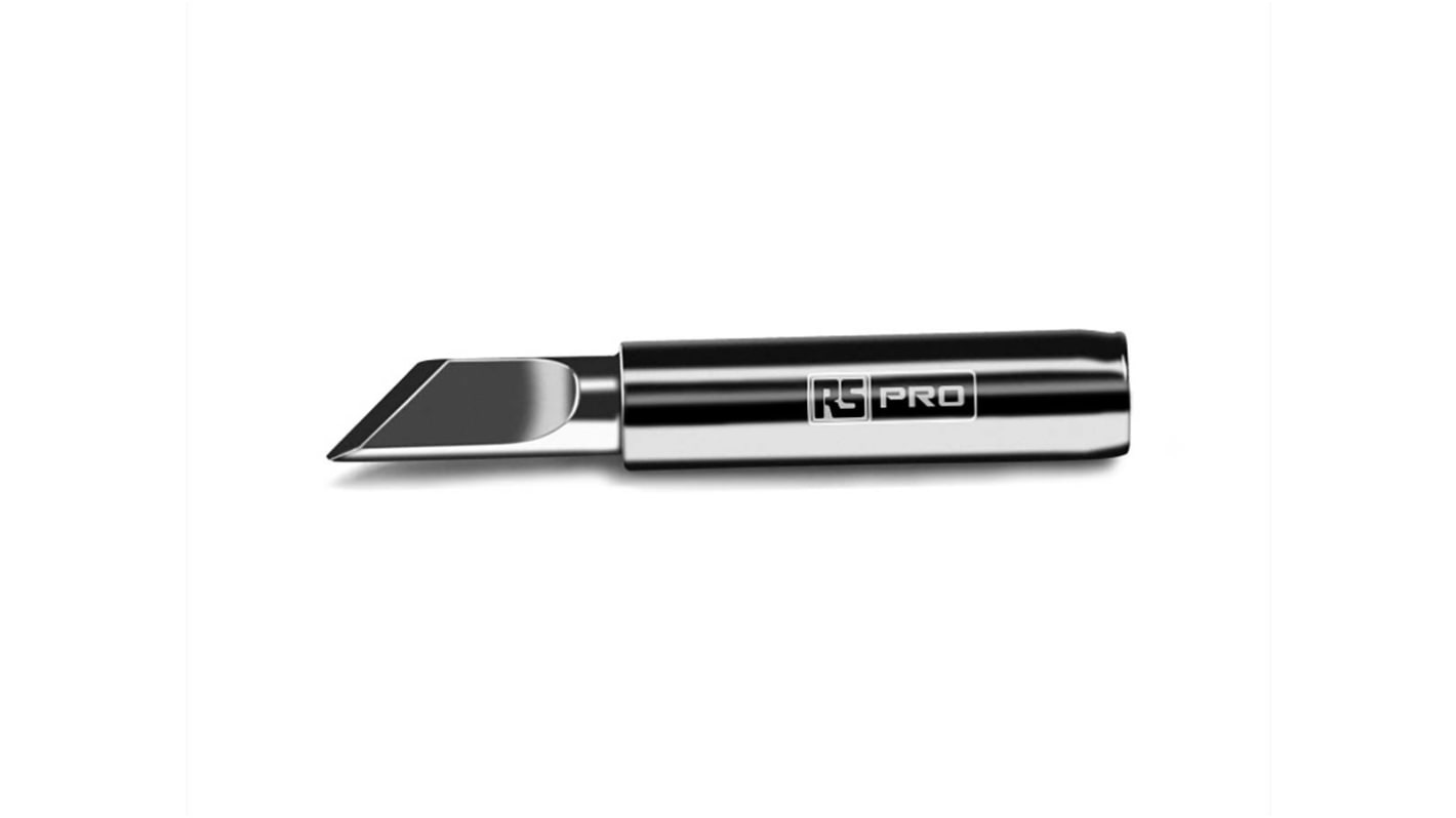 RS PRO 2 mm Straight Knife Soldering Iron Tip for use with RS PRO Soldering Irons & Stations