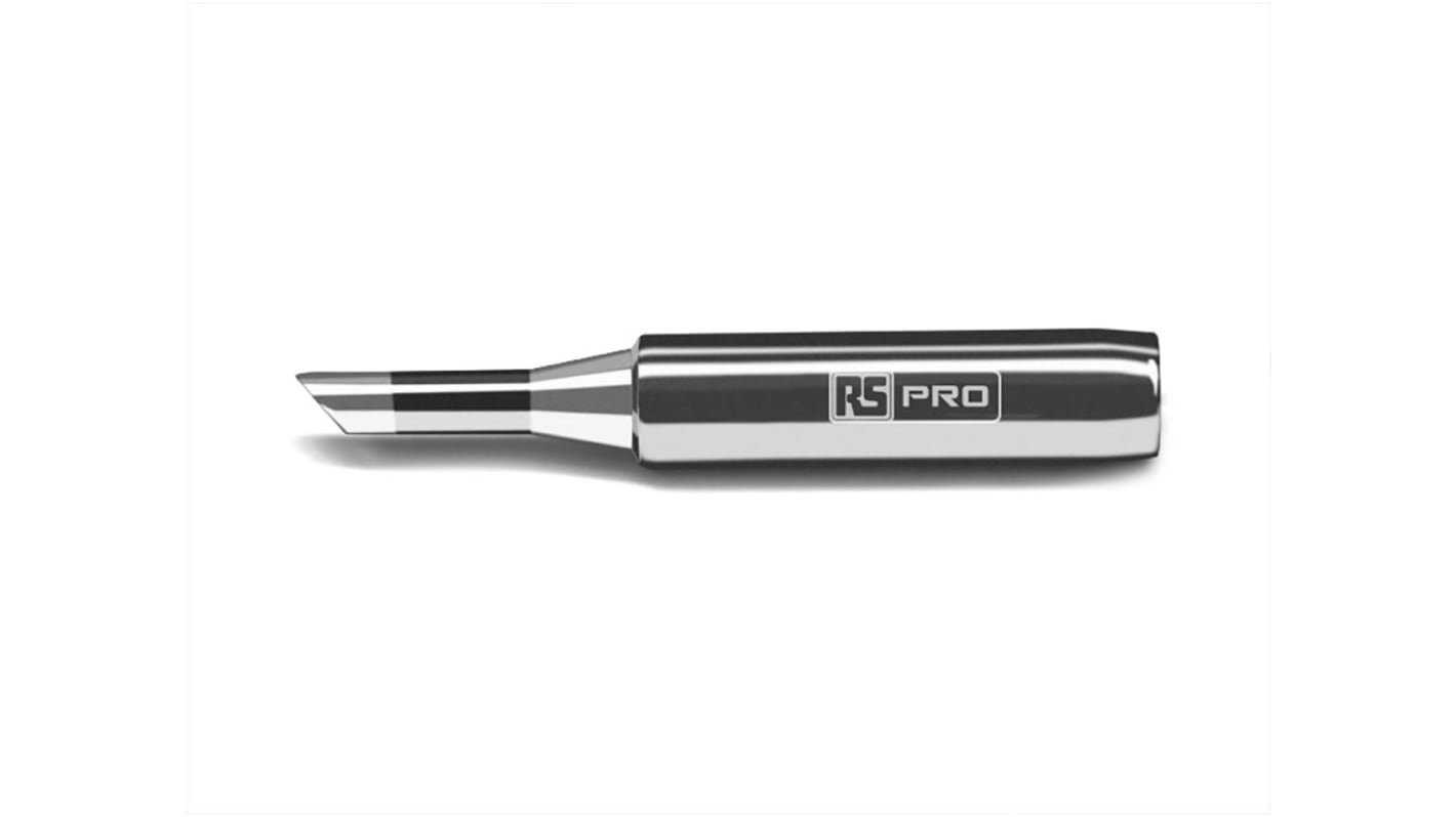 Punta saldatore RS PRO, serie AT, 3 mm, forma: Zoccolo diritto, angolo 45°