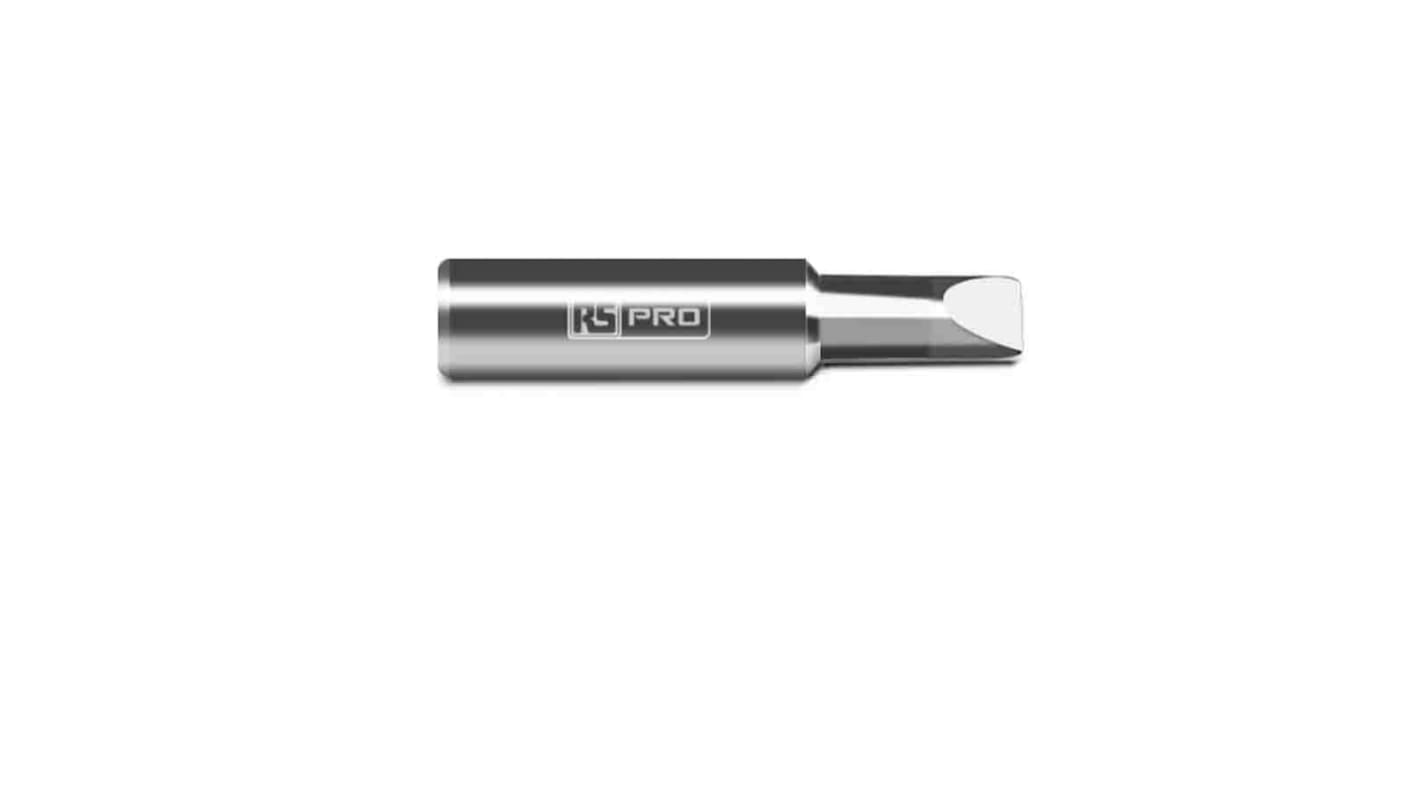 RS PRO 6.5 mm Straight Chisel Soldering Iron Tip for use with RS PRO Soldering Irons