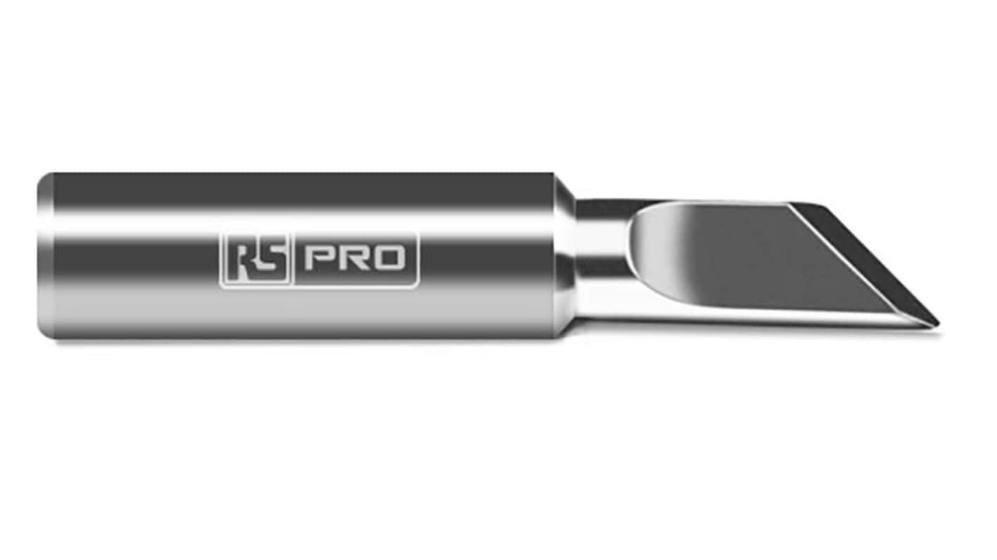 RS PRO 4 mm Straight Knife Soldering Iron Tip for use with RS PRO