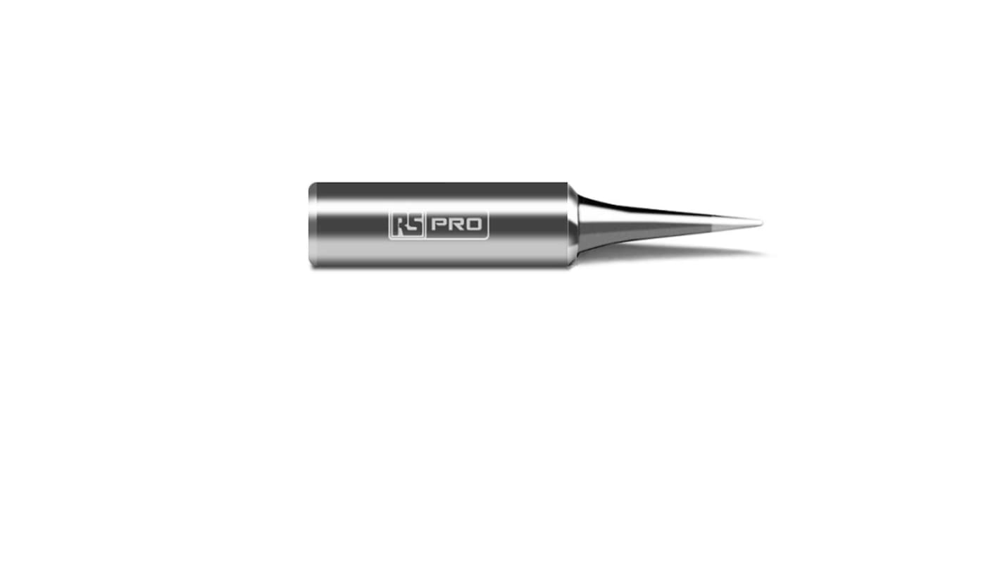RS PRO 0.2 mm Straight Conical Soldering Iron Tip for use with RS PRO Soldering Irons
