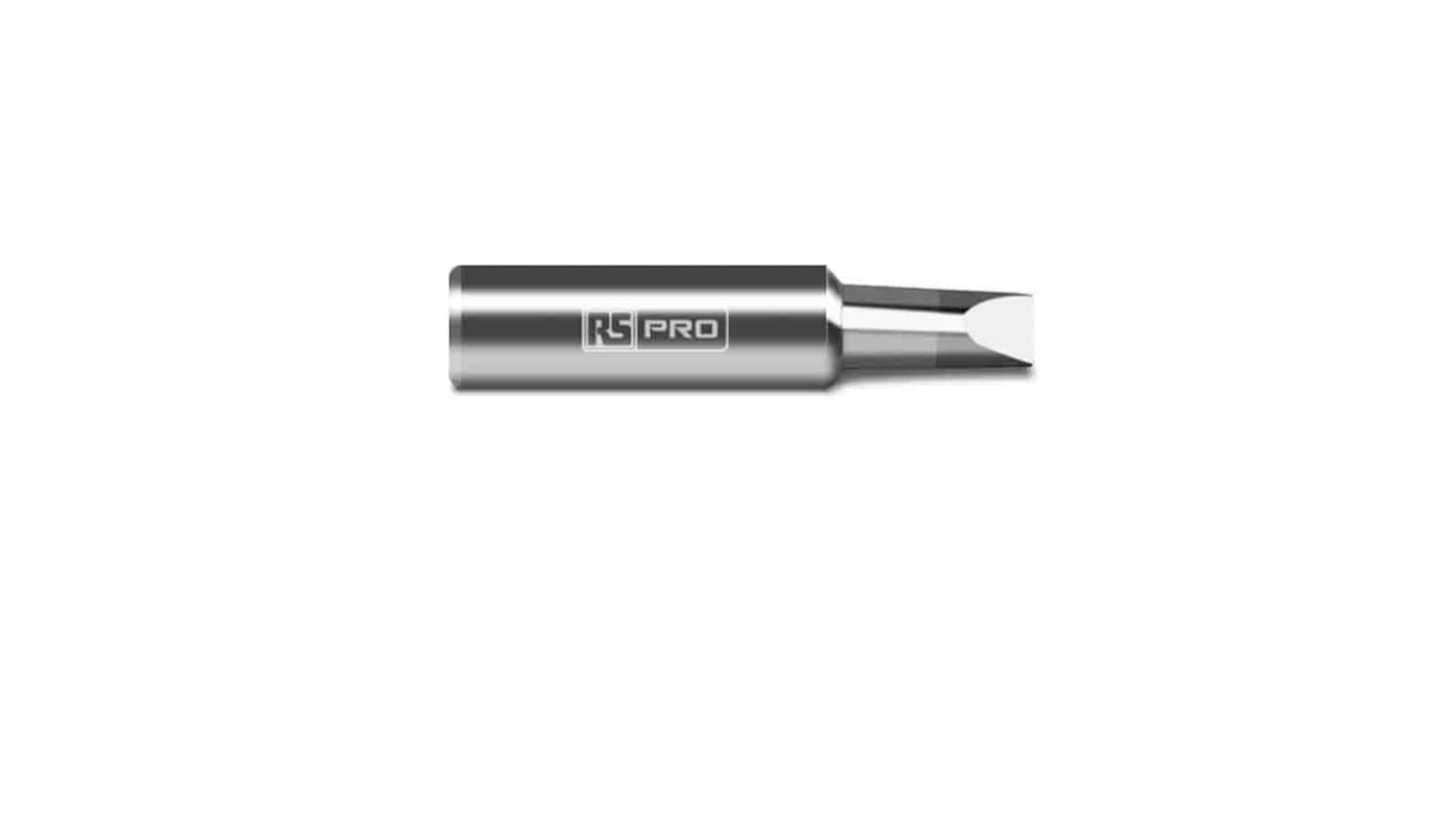 RS PRO 4.6 mm Straight Chisel Soldering Iron Tip for use with RS PRO Soldering Irons