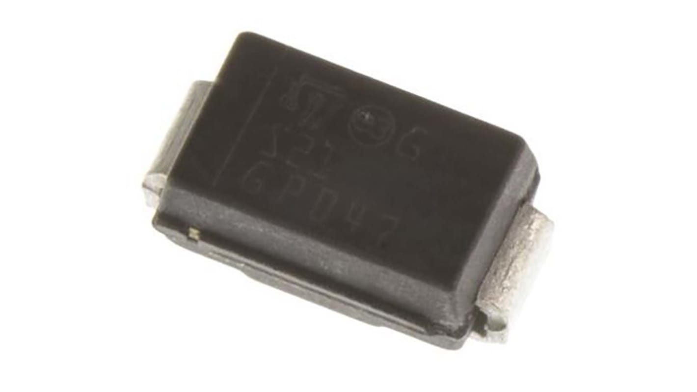 STMicroelectronics Schaltdiode Einfach 1 Element/Chip SMD Flache SMB-Kerbe 2-Pin