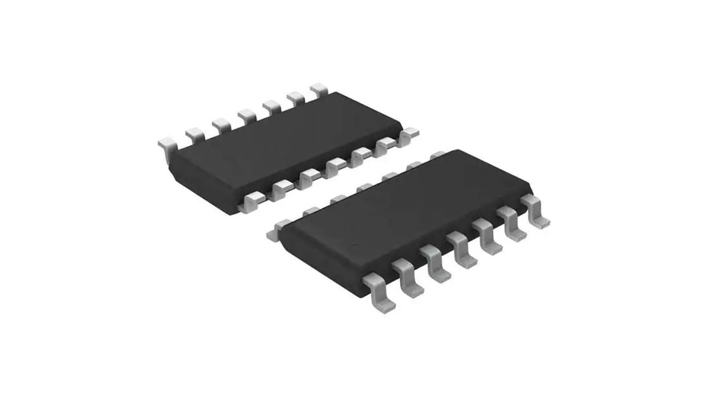 TS1874AIYDT STMicroelectronics, Dual Operational, Op Amp, RRIO, 1.6MHz 1.6 MHz, 6 V, 14-Pin SO-14