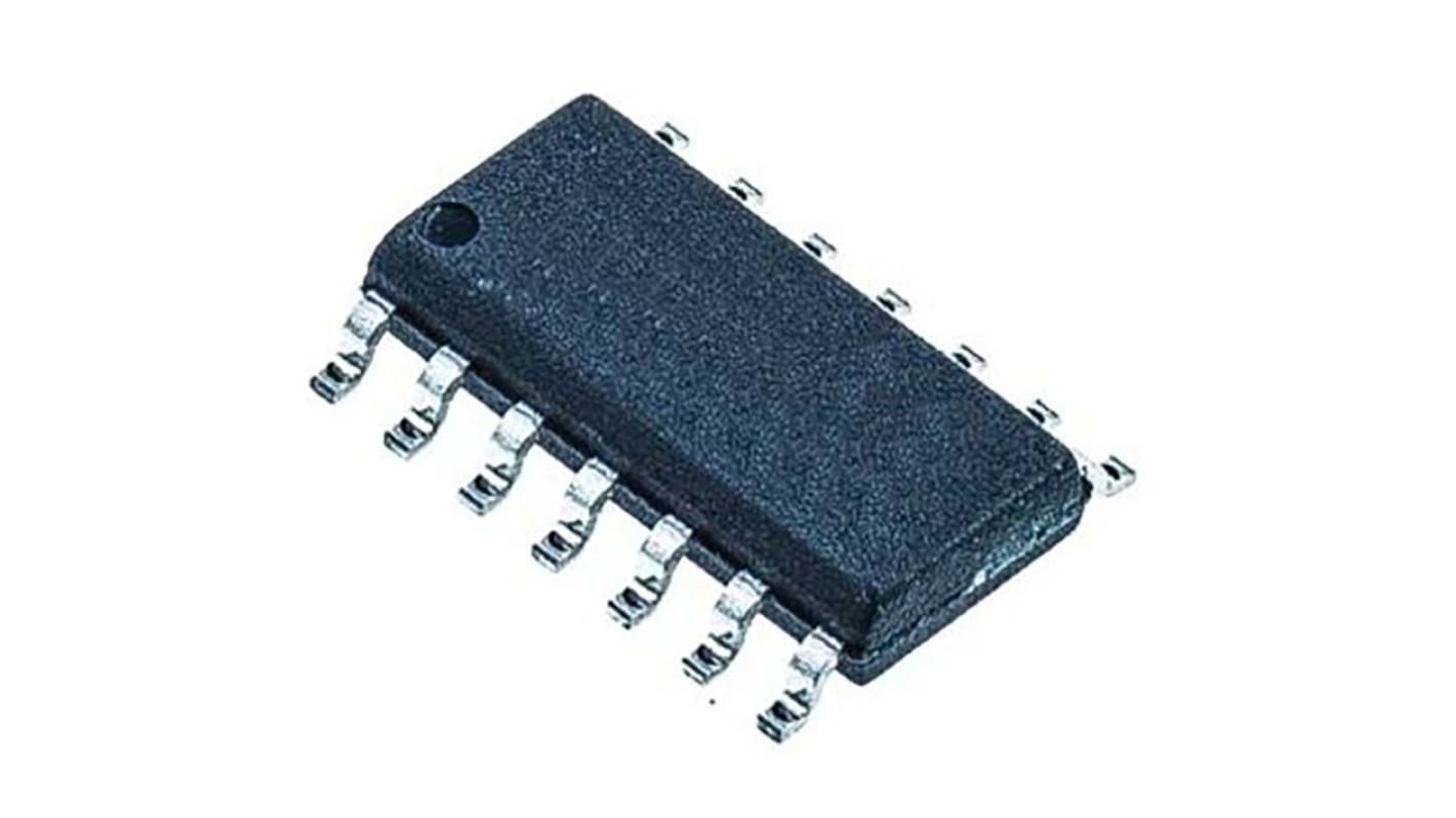 Amplificador operacional TS924IYDT Amplificador operacional cuádruple, 5 V 4MHZ D SO14, 14 pines 4 MHz, Entrada /