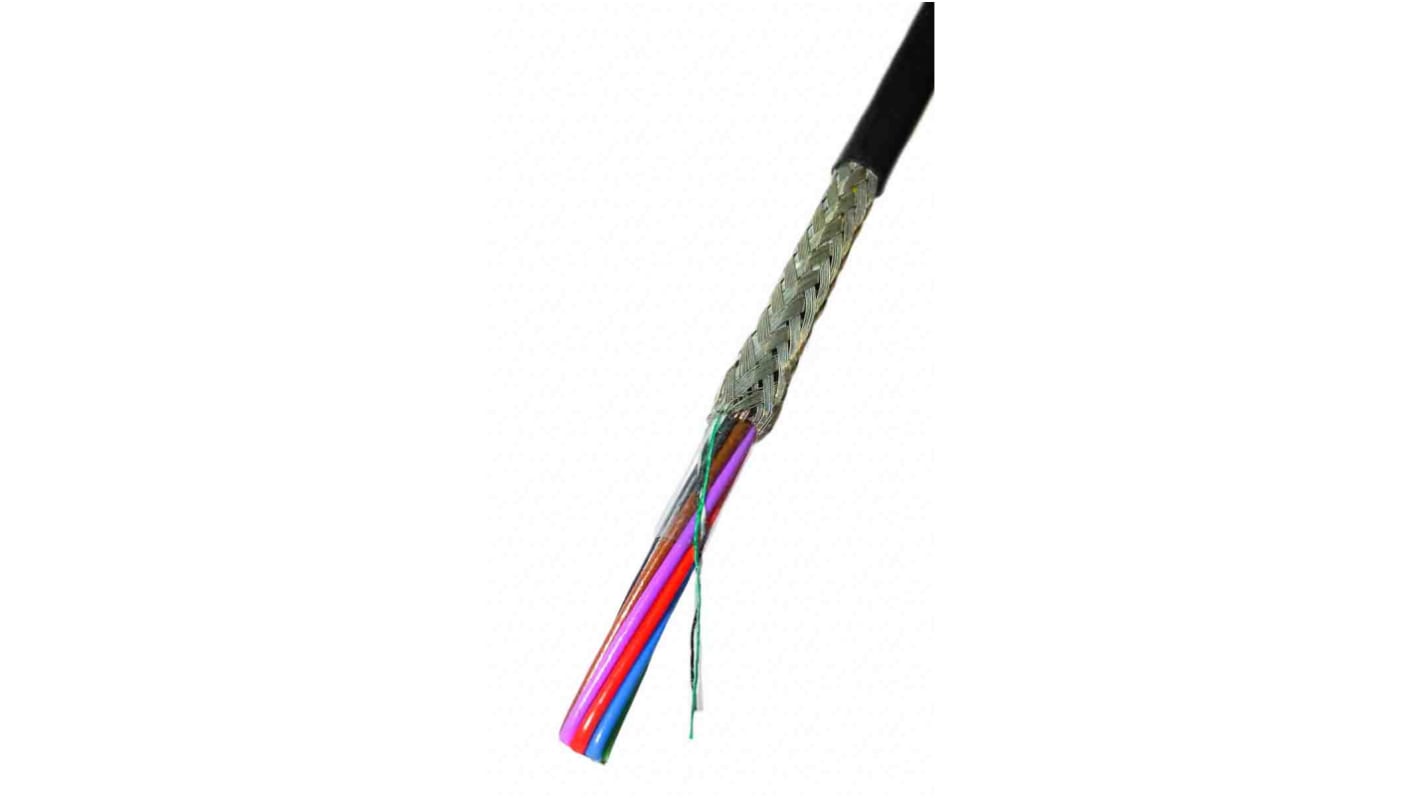 Cable de control apantallado RS PRO de 4 núcleos, 0,22 mm², long. 25m, 440 V, funda de PVC