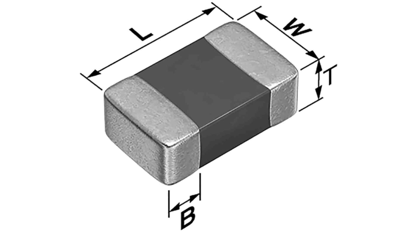 TDK NTC Series NTC-Thermistor, NTC, 0402, 1 x 0.5 x 0.5mm