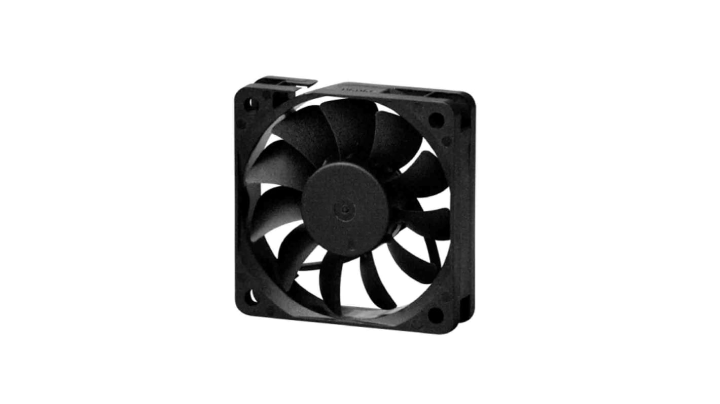 Axiální ventilátor DC, 60 x 60 x 15mm, průtok vzduchu: 12.7cfm 270mW 12 V DC