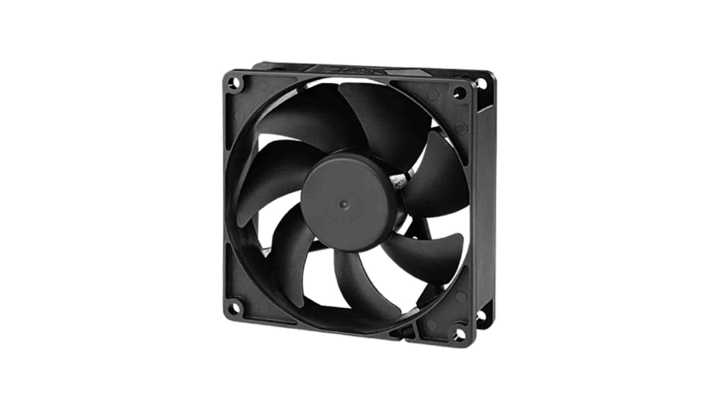 Sunon Axial Fan, 12 V dc, DC Operation, 39.5cfm, 900mW, 87mA Max, IP20, 92 x 92 x 25mm