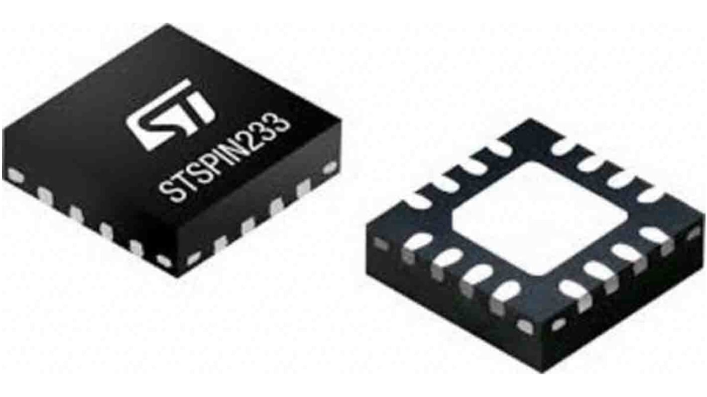 STMicroelectronics DC Motor Driver STSPIN250, 2.6A, VFQFPN 3 x 3 x 1,0 - 16 l, 16-Pin, 2.6A, 11 V, DC, Vollbrücke