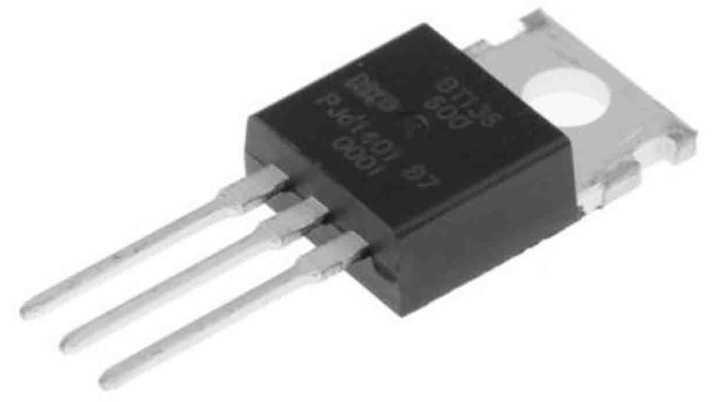 STMicroelectronics Through Hole, 3-pin, TRIAC, 800V, Gate Trigger 1.3V