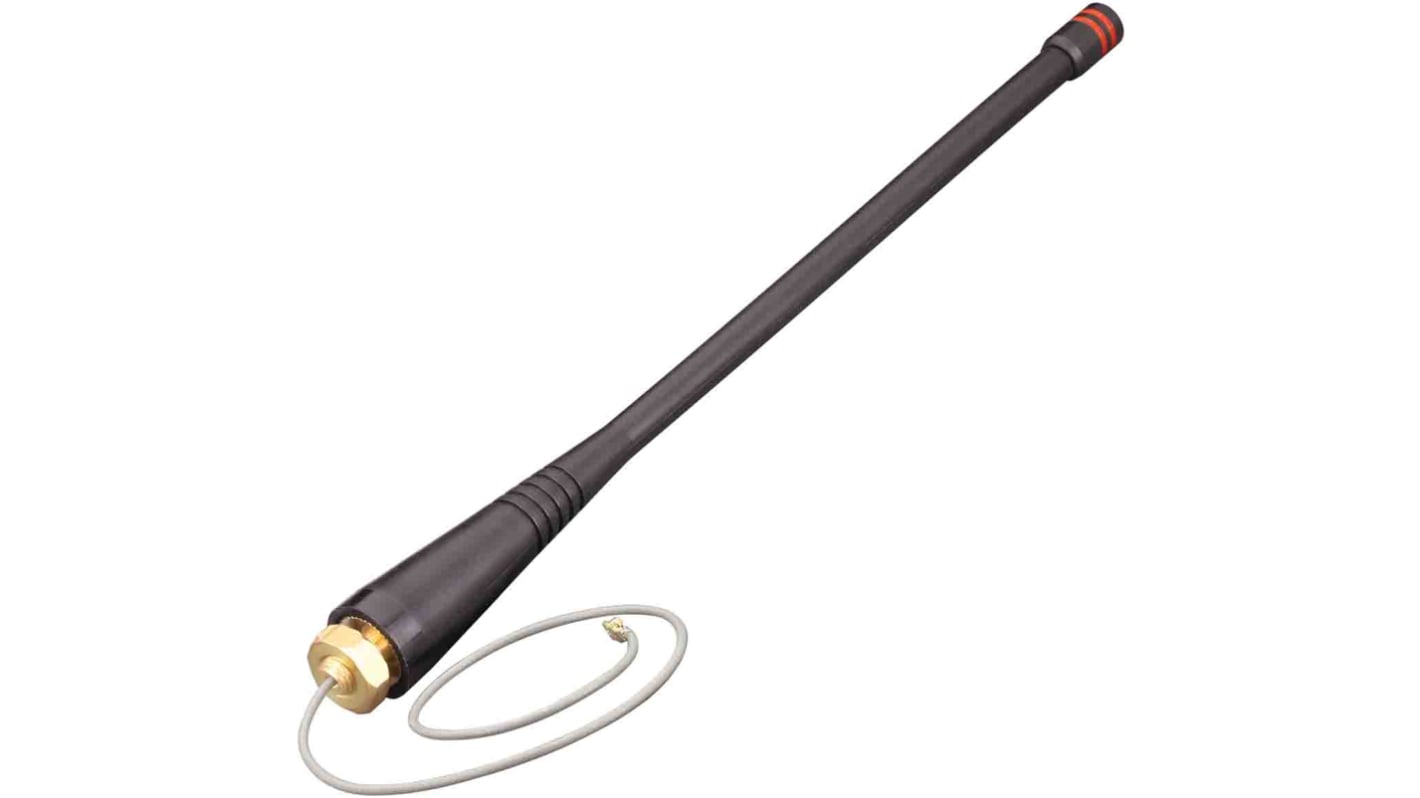 Linx ANT-433-PW-QW-UFL Whip Omnidirectional Telemetry Antenna with UFL Connector, ISM Band