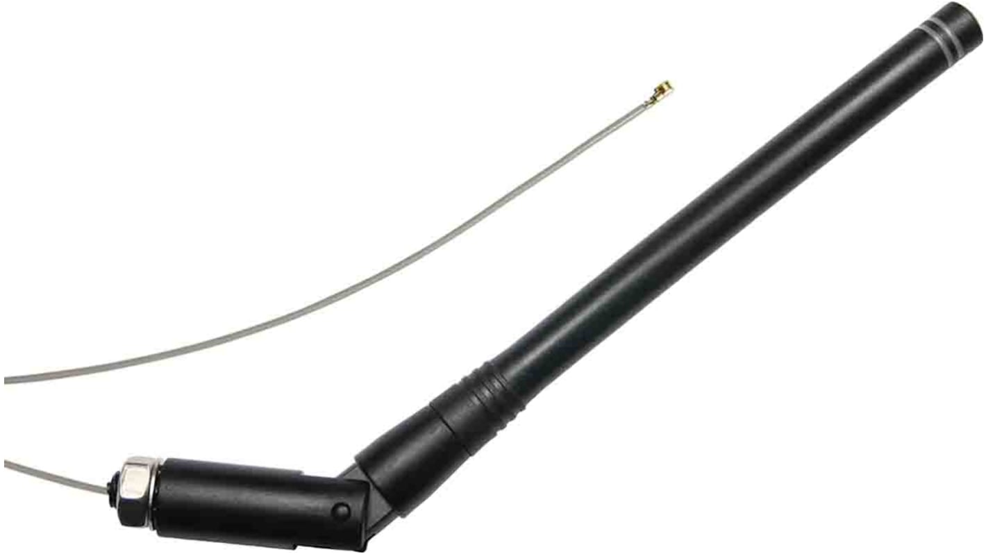 Linx ANT-868-PML-UFL Whip Omnidirectional Telemetry Antenna with UFL Connector, ISM Band