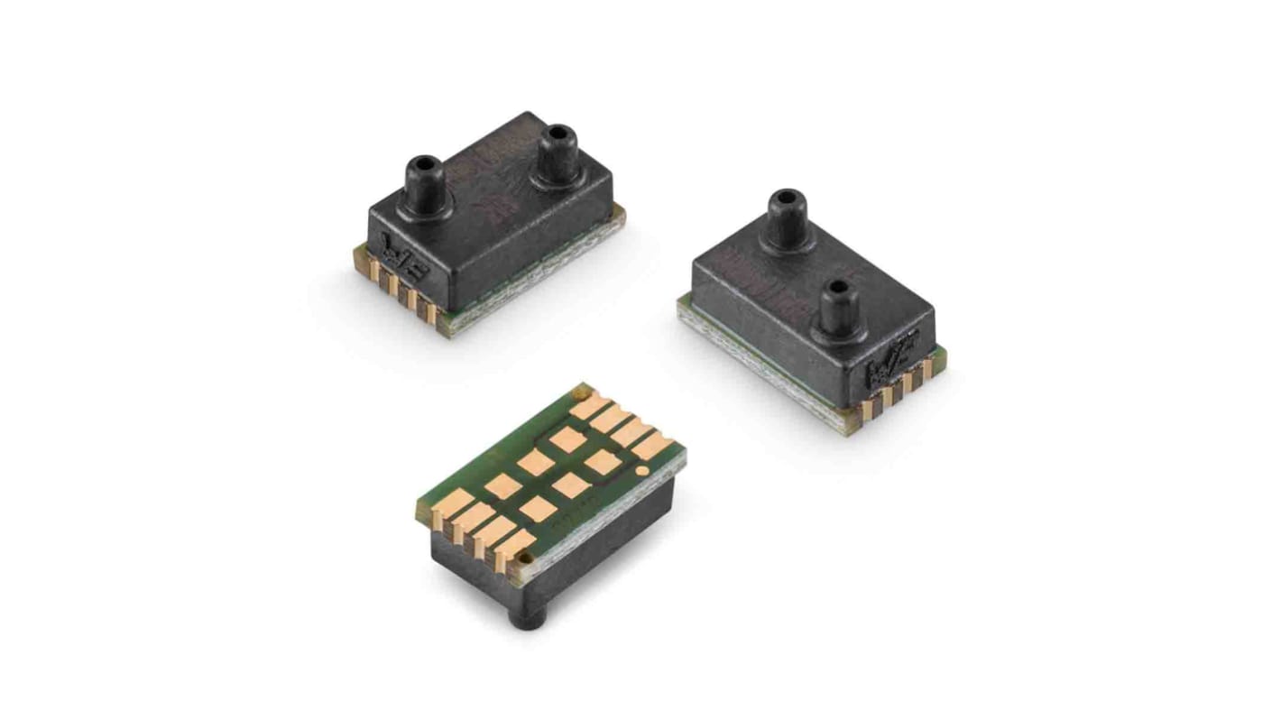 Wurth Elektronik Differential Pressure Sensor, 10kPa Operating Max, Surface Mount, 8-Pin, 100kPa Overload Max, Surface