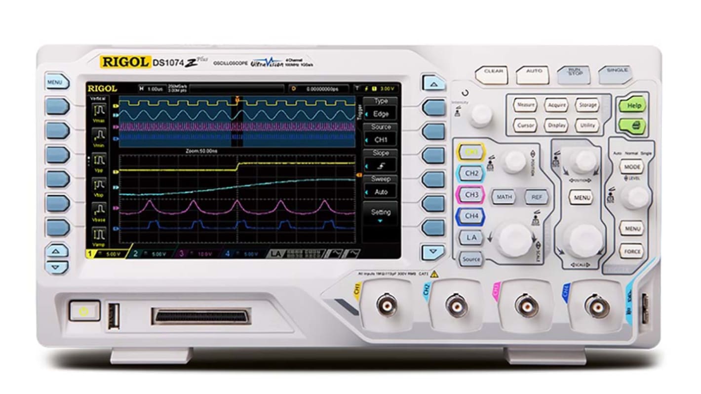 RIGOL オシロスコープ, 70MHz, ベンチ, DS1074Z-S Plus