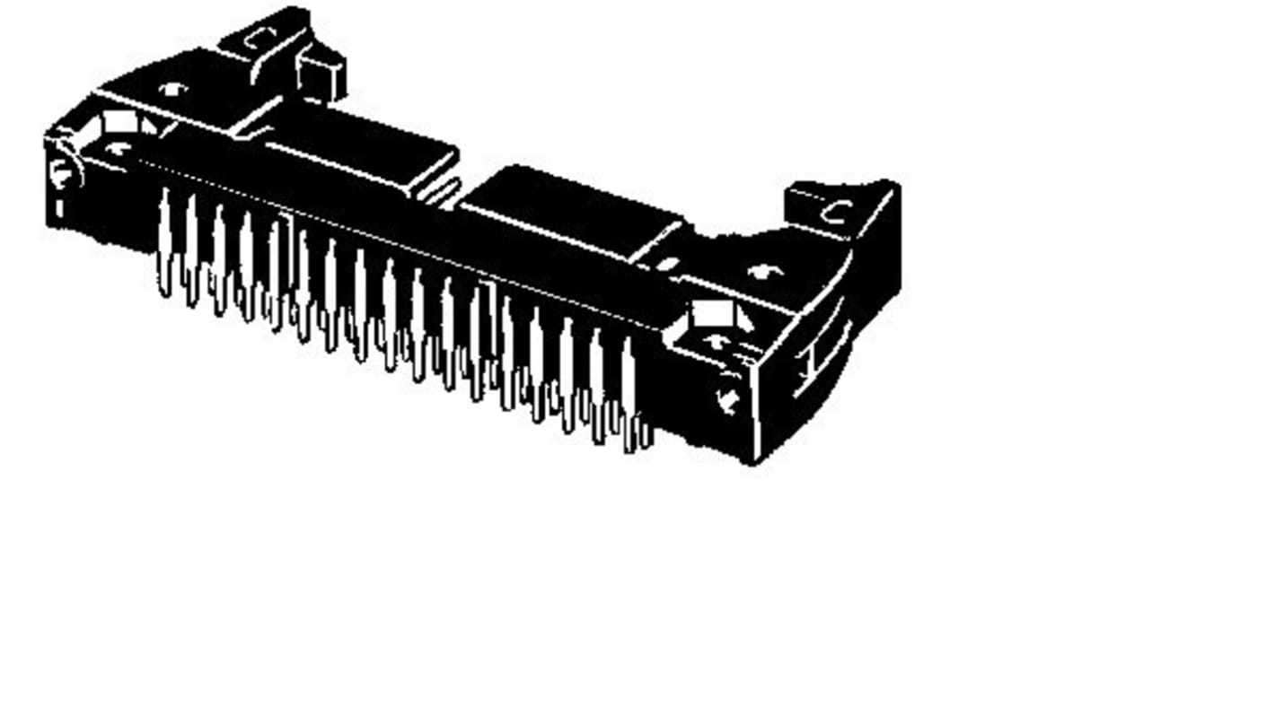 Omron 60-Way Connector Plug for  Through Hole Mount, 2-Row