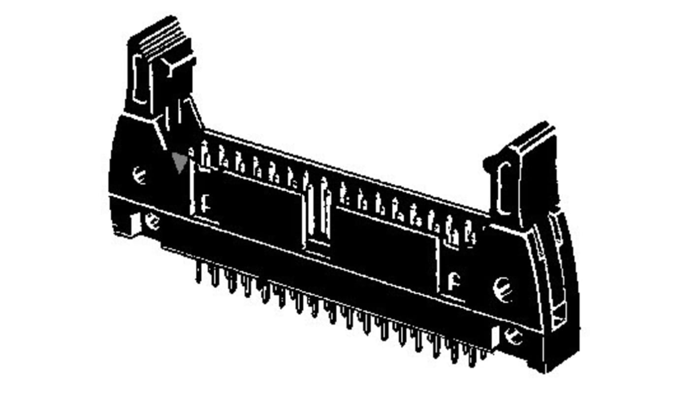 Conector macho Omron serie XG4A de 40 vías, paso 22.86mm, 2 filas, Orificio Pasante