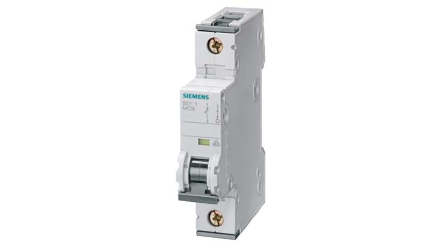 Siemens SENTRON 5SY4 MCB, 1P, 4A, Type A, 10 kA Breaking Capacity