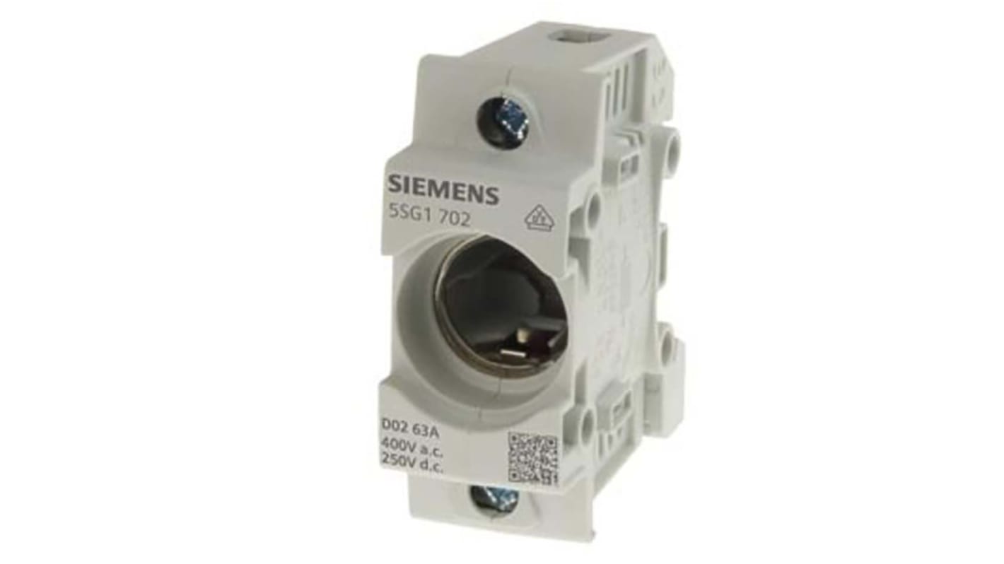 5SG1302 Siemens 16A Bottle Fuse Holder, 1P, 400V ac RS
