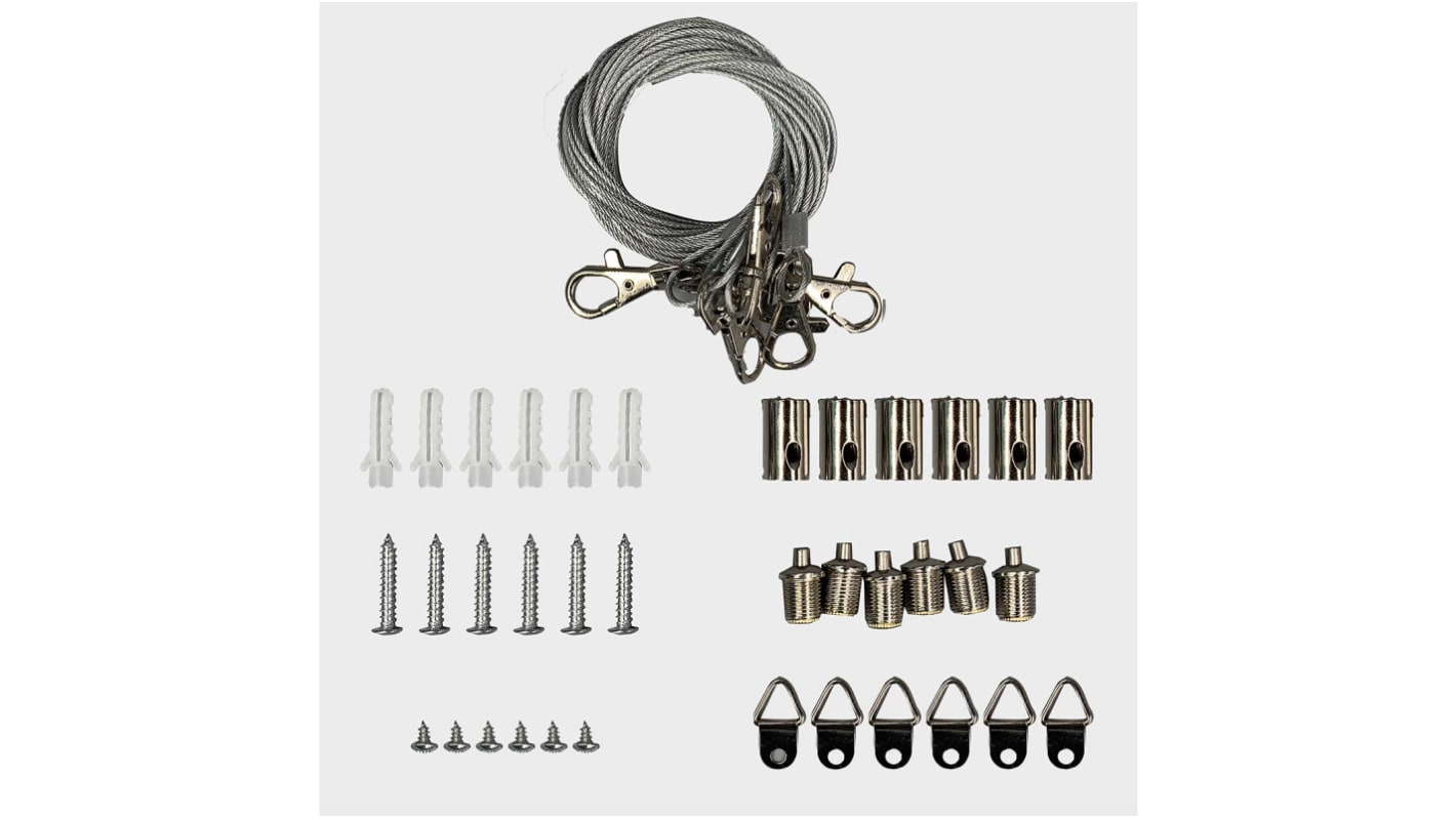 RS PRO Panel Type Suspension Kit for LED Lamps