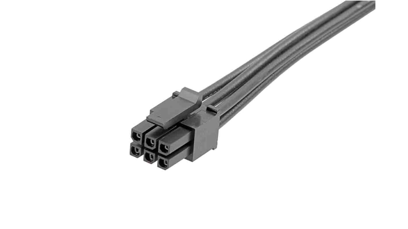 Molex 6 Way Female Micro-Fit 3.0 Unterminated Wire to Board Cable, 600mm