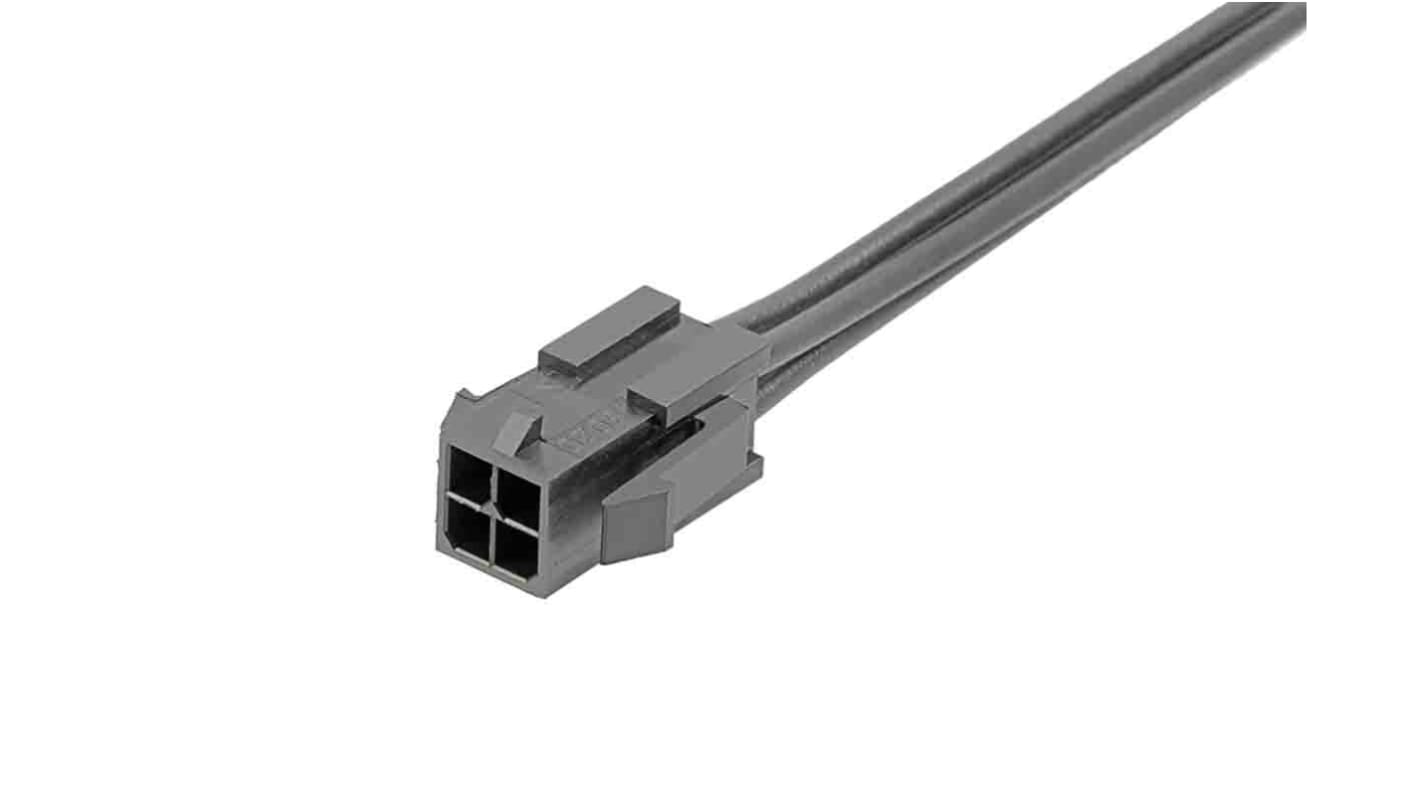 Molex 4 Way Male Micro-Fit 3.0 Unterminated Wire to Board Cable, 300mm