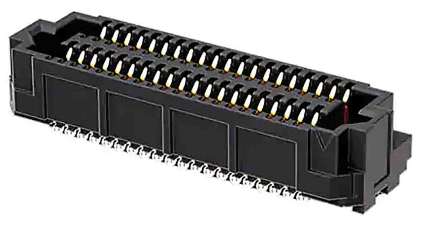 Samtec ADF6 Series Vertical PCB Socket, 20-Contact, 4-Row, 0.635mm Pitch, Solder Termination