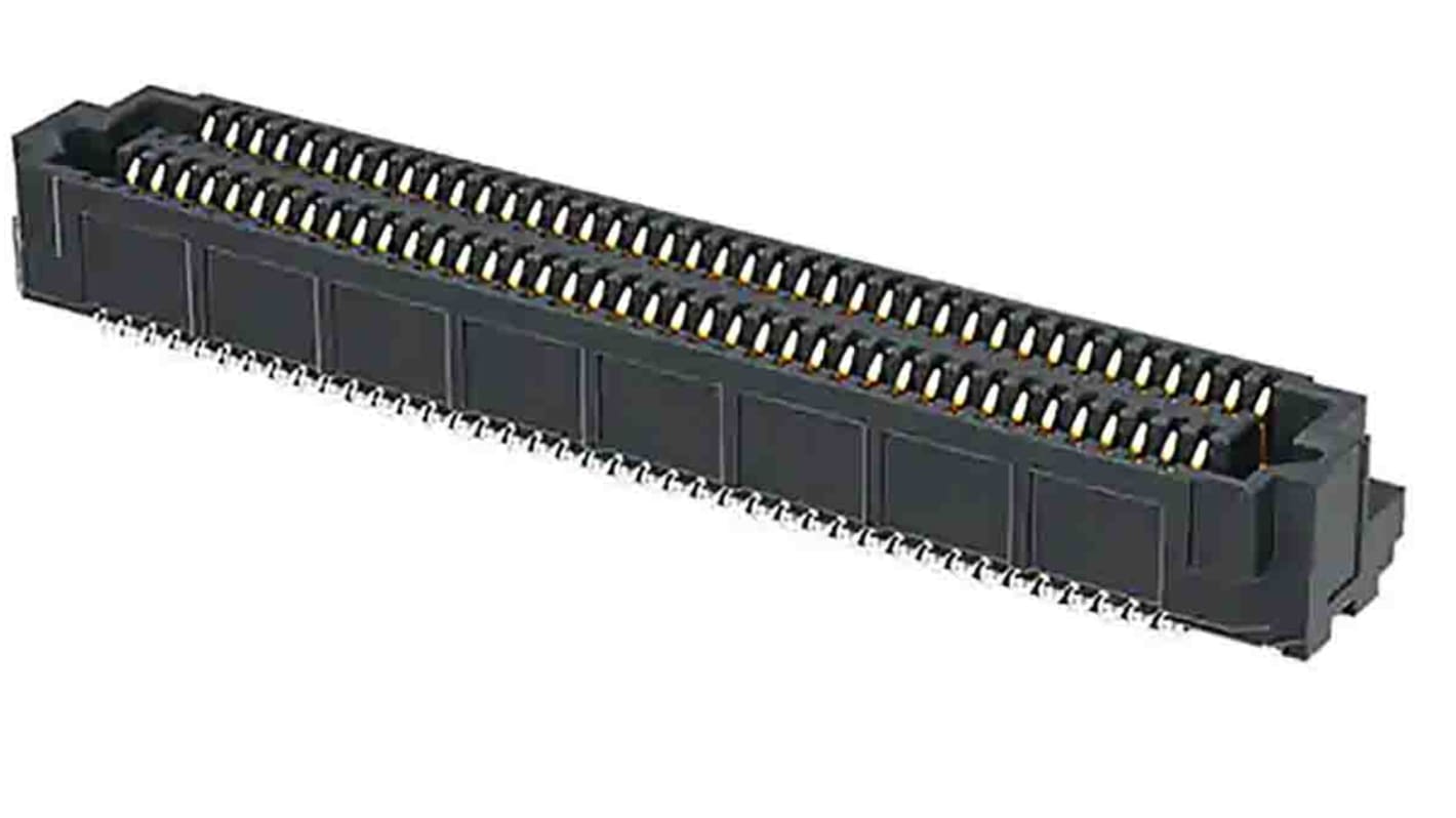 Samtec ADF6 Series Vertical PCB Socket, 40-Contact, 4-Row, 0.635mm Pitch, Solder Termination