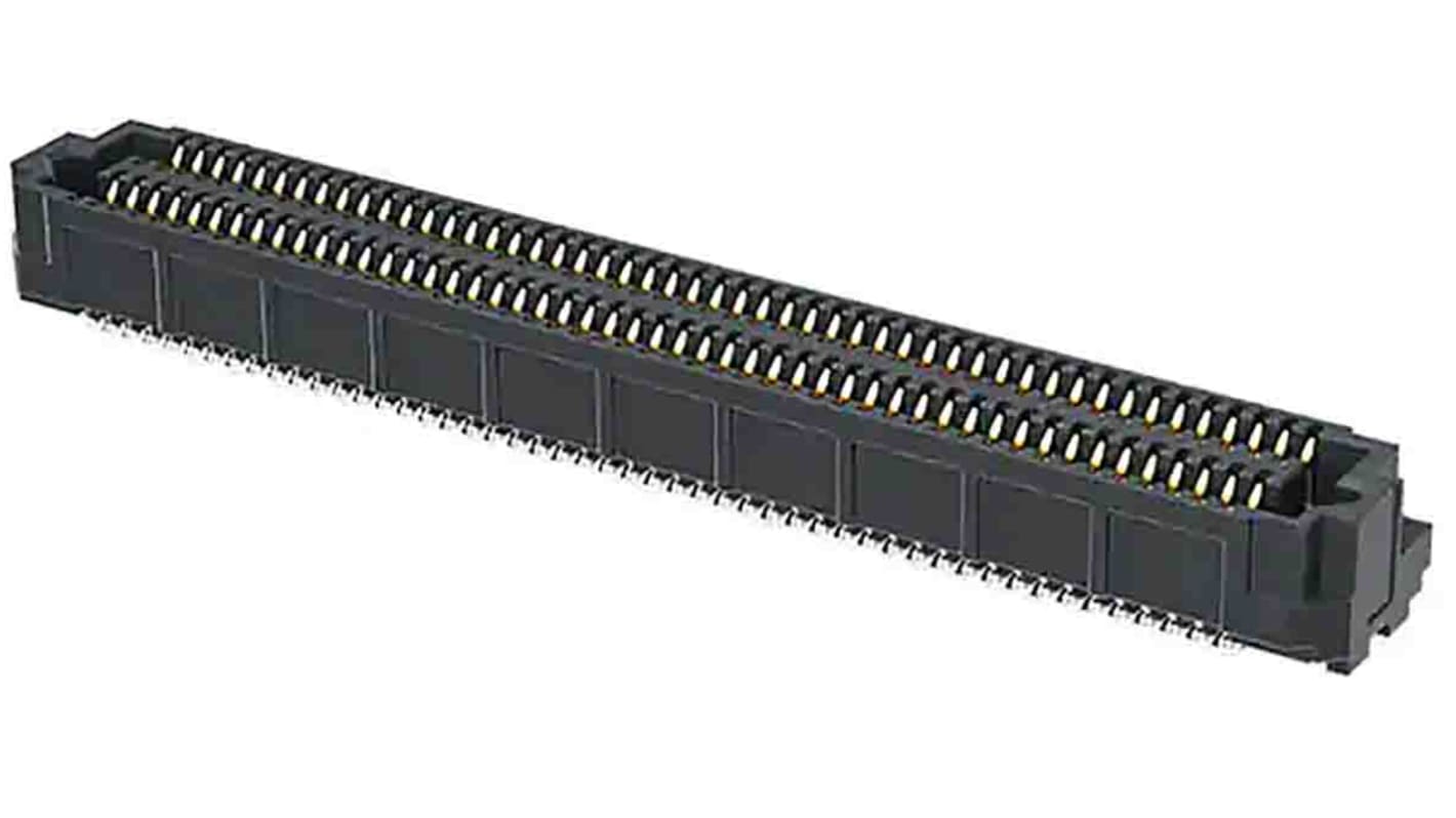 Samtec ADF6 Series Vertical PCB Socket, 50-Contact, 4-Row, 0.635mm Pitch, Solder Termination