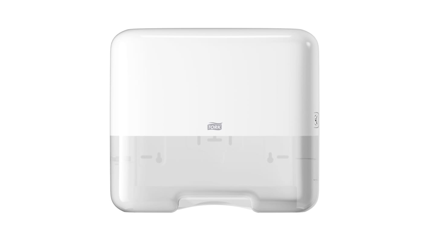 Tork Plastic White Wall Mounting Paper Towel Dispenser, 135mm x 291mm x 332mm