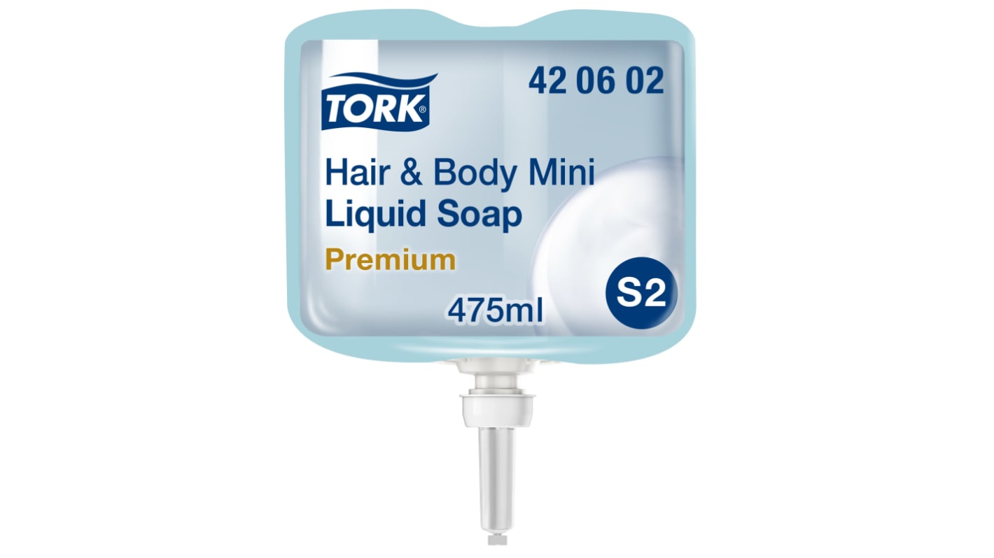 Tork Hair & Body Hand Cleaner & Soap Dermatologically Tested - 475 ml Cartridge