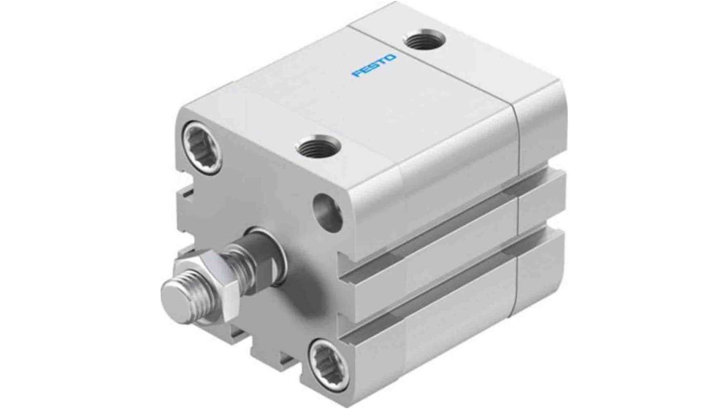 Festo Pneumatic Compact Cylinder - 572675, 40mm Bore, 20mm Stroke, ADN Series, Double Acting