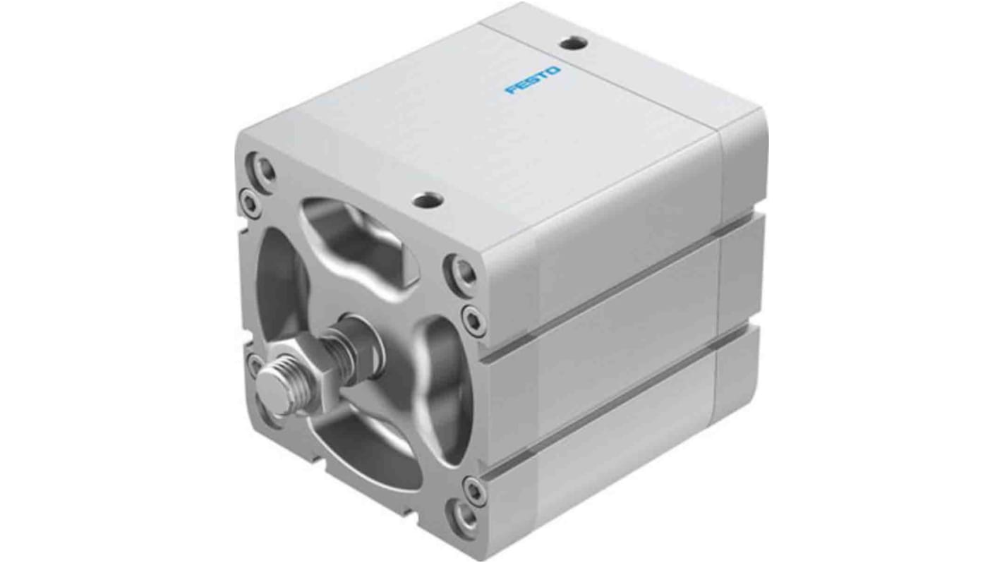 Festo Pneumatic Compact Cylinder - 577206, 100mm Bore, 60mm Stroke, ADN Series, Double Acting